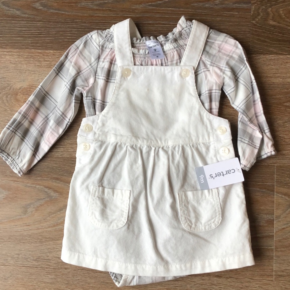 Carter’s Overall dress with bodysuit